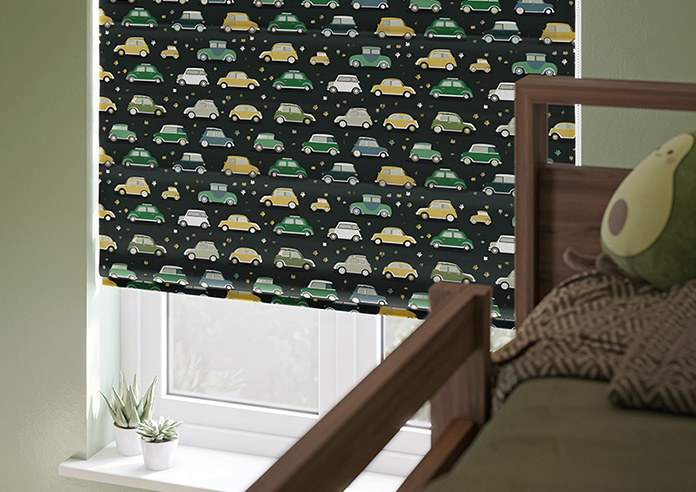 Roadtrip, Forest Green - Motorised Roman Blind - Image 5